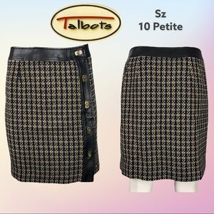 Talbots Petites Turn-lock Tweed Skirt Trim 10